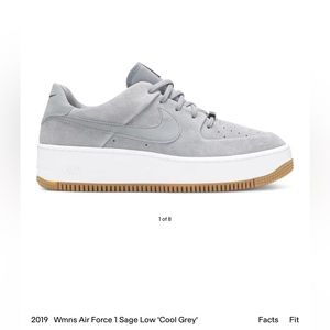 Nike Air Force 1 Sage Low “Cool Grey”